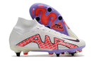 Chuteira Nike Mercurial Superfly IX Elite SG Campo - Branco e Vermelho